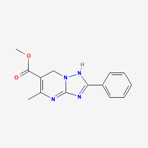 molecular formula C14H14N4O2 B8063605 methyl 5-methyl-2-phenyl-1,7-dihydro-[1,2,4]triazolo[1,5-a]pyrimidine-6-carboxylate 
