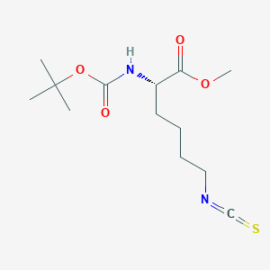 molecular formula C13H22N2O4S B8063691 methyl (2S)-6-isothiocyanato-2-[(2-methylpropan-2-yl)oxycarbonylamino]hexanoate 