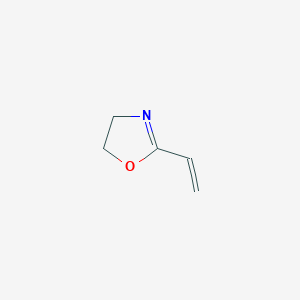 molecular formula C5H7NO B080637 4,5-Dihydrooxazole, 2-vinyl- CAS No. 13670-33-2