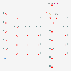 molecular formula AlCaH60KNaO36Si2+3 B080640 Erionite CAS No. 12510-42-8