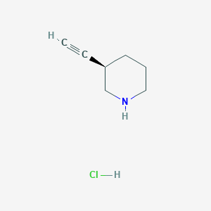 (3R)-3-ethynylpiperidine;hydrochloride