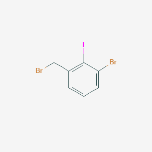 molecular formula C7H5Br2I B8064268 3-Bromo-2-iodobenzyl bromide 