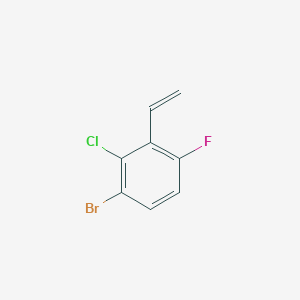 molecular formula C8H5BrClF B8064269 3-Bromo-2-chloro-6-fluorostyrene 