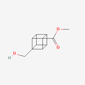 molecular formula C11H12O3 B8064281 Methyl 3-(hydroxymethyl)cubane-1-carboxylate 