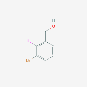 molecular formula C7H6BrIO B8064291 (3-Bromo-2-iodophenyl)methanol 