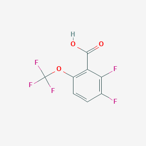 molecular formula C8H3F5O3 B8064319 2,3-Difluoro-6-(trifluoromethoxy)benzoic acid 