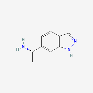 molecular formula C9H11N3 B8064336 (S)-1-(1H-Indazol-6-yl)ethanamine 