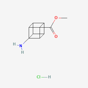 molecular formula C10H12ClNO2 B8064493 Methyl 3-aminocubane-1-carboxylate hydrochloride 