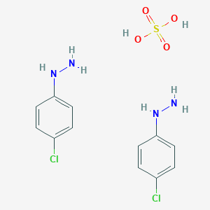 molecular formula C12H16Cl2N4O4S B080645 Hydrazine, (4-chlorophenyl)-, sulfate (2:1) CAS No. 14581-21-6