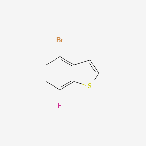 molecular formula C8H4BrFS B8064590 4-Bromo-7-fluorobenzo[b]thiophene 
