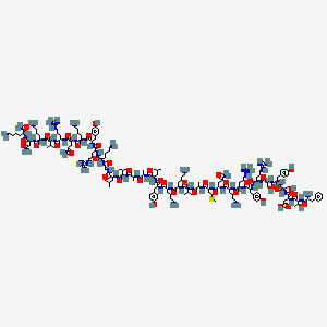 molecular formula C182H300N56O45S B8064680 H-Phe-thr-asp-ser-tyr-ser-arg-tyr-arg-lys-gln-met-ala-val-lys-lys-tyr-leu-ala-ala-val-leu-gly-lys-arg-tyr-lys-gln-arg-val-lys-asn-lys-NH2 