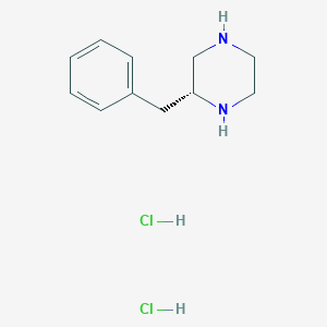molecular formula C11H18Cl2N2 B8064859 (R)-2-Benzylpiperazine dihydrochloride 