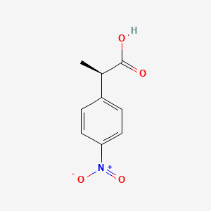 molecular formula C9H9NO4 B8064873 (R)-2-(4-Nitrophenyl)propanoic acid 