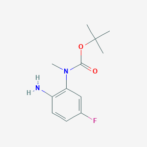 molecular formula C12H17FN2O2 B8064897 N2-Boc-N2-methyl-4-fluoro-o-phenylenediamine 