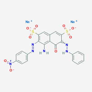 molecular formula C22H14N6Na2O9S2 B8065386 disodium;4-amino-3-[(4-nitrophenyl)diazenyl]-5-oxo-6-(phenylhydrazinylidene)naphthalene-2,7-disulfonate 