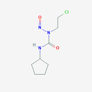 molecular formula C8H14ClN3O2 B080655 1-(2-Chloroethyl)-3-cyclopentyl-1-nitrosourea CAS No. 13909-03-0