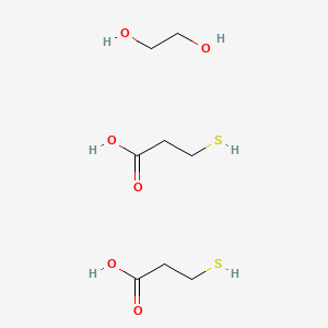 molecular formula C8H18O6S2 B8065651 Propanoic acid,3-mercapto-, 1,1'-(1,2-ethanediyl) ester 