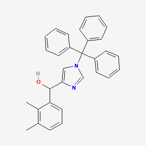molecular formula C31H28N2O B8065758 (2,3-Dimethylphenyl)(1-trityl-1H-imidazol-5-yl)methanol 