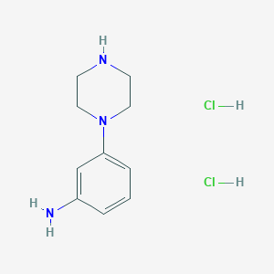 molecular formula C10H17Cl2N3 B8065823 3-piperazin-1-ylaniline;dihydrochloride 