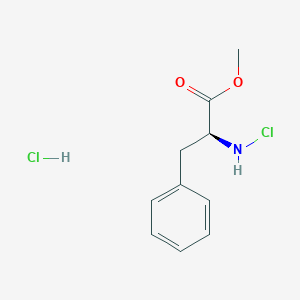 molecular formula C10H13Cl2NO2 B8065834 methyl (2S)-2-(chloroamino)-3-phenylpropanoate;hydrochloride 