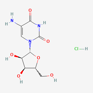 molecular formula C9H14ClN3O6 B8065878 5-Amino Uridine Hydrochloride 
