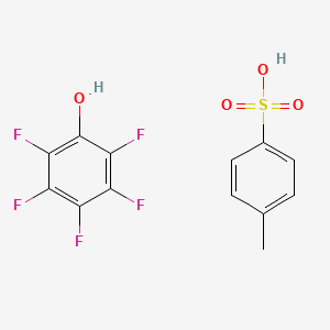 molecular formula C13H9F5O4S B8066047 Phenol, 2,3,4,5,6-pentafluoro-, 1-(4-methylbenzenesulfonate) 