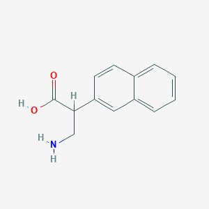 molecular formula C13H13NO2 B8066170 3-Amino-2-(naphthalen-2-yl)propanoic acid 