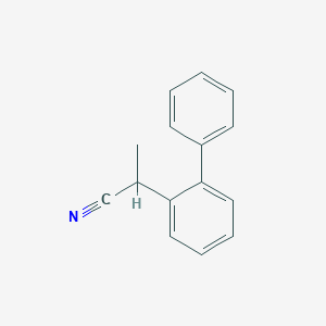 molecular formula C15H13N B8066256 2-Biphenyl-2-yl-propionitrile 