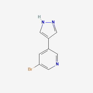 3-bromo-5-(1H-pyrazol-4-yl)-pyridine