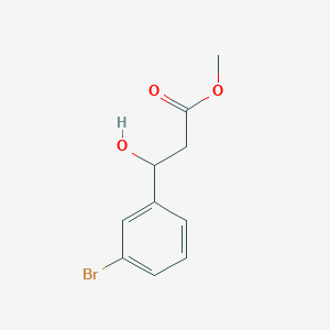 molecular formula C10H11BrO3 B8066332 Methyl 3-(3-bromophenyl)-3-hydroxypropanoate 