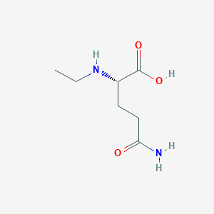 molecular formula C7H14N2O3 B8066359 L-Glutamine, N-ethyl- 