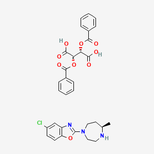 (R)-5-Chloro-2-(5-methyl-1,4-diazepan-1-yl)benzo[d]oxazole (2S,3S)-2,3-bis(benzoyloxy)succinate