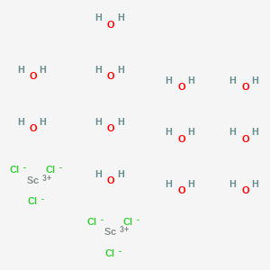 molecular formula Cl6H24O12Sc2 B8066448 Scandium chloride (ScCl3), hexahydrate (8CI,9CI) 