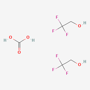 molecular formula C5H8F6O5 B8066467 carbonic acid;2,2,2-trifluoroethanol 