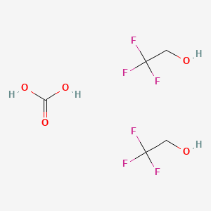 molecular formula C5H8F6O5 B8066467 Ethanol, 2,2,2-trifluoro-, carbonate (2:1) 