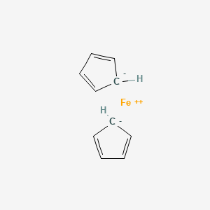molecular formula C10H10Fe B8066473 Iron, bis(eta5-2,4-cyclopentadien-1-yl)- 