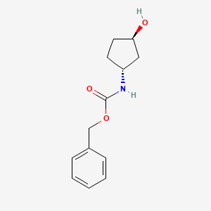 Benzyl (trans-3-hydroxycyclopentyl)carbamate