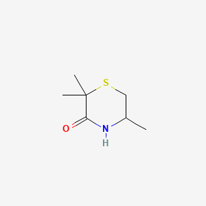 molecular formula C7H13NOS B8066496 2,2,5-Trimethylthiomorpholin-3-one CAS No. 69226-24-0