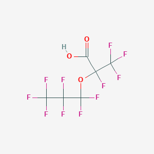 molecular formula C3F7OCF(CF3)COOH<br>C6HF11O3 B080665 Perfluoro(2-methyl-3-oxahexanoic) acid CAS No. 13252-13-6