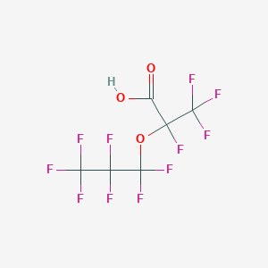 molecular formula C6HF11O3 B080665 2,3,3,3-Tetrafluoro-2-(heptafluoropropoxy)propanoic acid CAS No. 13252-13-6