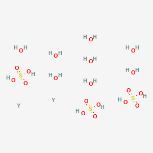 molecular formula H22O20S3Y2 B8066708 sulfuric acid;yttrium;octahydrate 