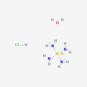 molecular formula ClH11N4OPt B8066776 azanide;platinum(4+);hydrate;hydrochloride 