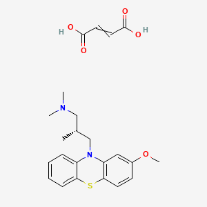 molecular formula C23H28N2O5S B8066879 but-2-enedioic acid;(2R)-3-(2-methoxyphenothiazin-10-yl)-N,N,2-trimethylpropan-1-amine 