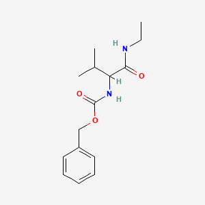 molecular formula C15H22N2O3 B8067028 benzyl N-[1-(ethylamino)-3-methyl-1-oxobutan-2-yl]carbamate 