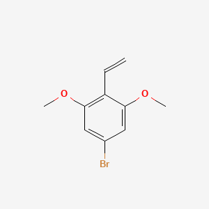 molecular formula C10H11BrO2 B8067249 5-Bromo-1,3-dimethoxy-2-vinylbenzene 