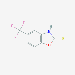 molecular formula C8H4F3NOS B080674 2-Benzoxazolinethione, 5-(trifluoromethyl)- CAS No. 13451-80-4