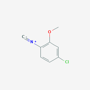 molecular formula C8H6ClNO B8067626 4-Chloro-1-isocyano-2-methoxybenzene 