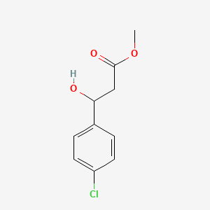 molecular formula C10H11ClO3 B8067634 Methyl 3-(4-chlorophenyl)-3-hydroxypropanoate 