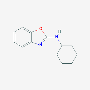 molecular formula C13H16N2O B080677 2-Benzoxazolamine, N-cyclohexyl- CAS No. 10450-11-0