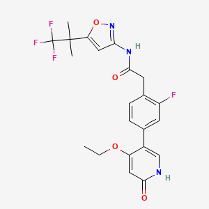 molecular formula C22H21F4N3O4 B8067863 GSK3179106 CAS No. 1884420-19-2